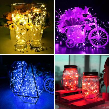 Imagem de Fairy Lights ZGWJ 20 LED, operado por bateria, 7 pés, pacote com 24