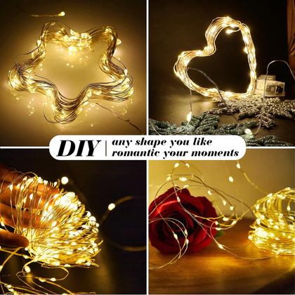 Imagem de Fairy Lights ZGWJ 20 LED, operado por bateria, 7 pés, pacote com 24