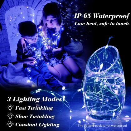 Imagem de Fairy Lights ZGWJ 20 LED, operado por bateria, 7 pés, pacote com 24