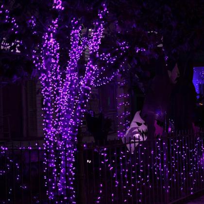 Imagem de Fairy String Lights Dazzle Bright Purple 80 m 240 LED, pacote com 4