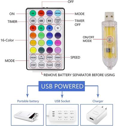 Imagem de Fairy String Lights EXF Smart Color Changing 33m 100 LED