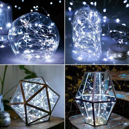 Imagem de Fairy String Lights litogo, pacote com 16 LED, 7 pés e 20 LED à prova d'água