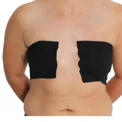 Imagem de Faixa Adesiva Para Diminuir Esconder Peito Rolo Confortável 5cm x 5m - Preto