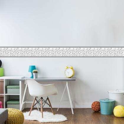 Imagem de Faixa Adesiva para Quarto de Meninos Skate 10mx10cm