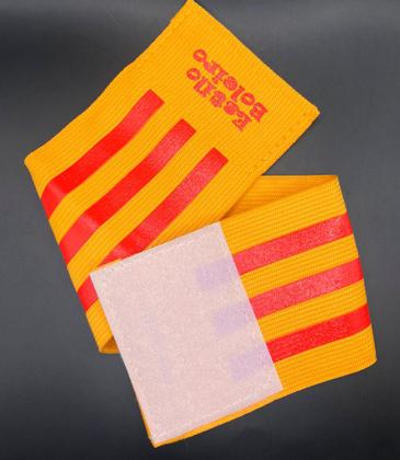 Imagem de Faixa Amarela e Vermelha Estilo Boleiro Elástica e Ajustável