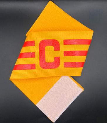 Imagem de Faixa Amarela e Vermelha Estilo Boleiro Elástica e Ajustável