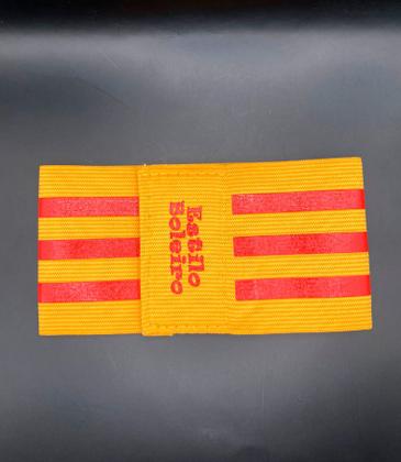 Imagem de Faixa Amarela e Vermelha Estilo Boleiro Elástica e Ajustável