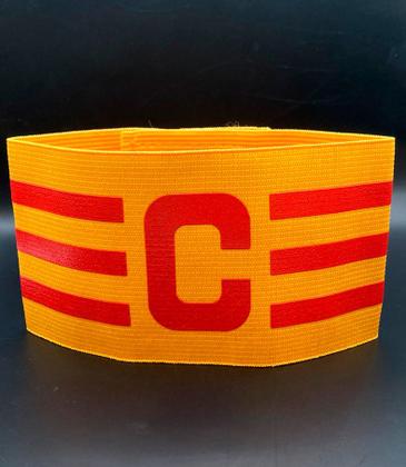 Imagem de Faixa Amarela e Vermelha Estilo Boleiro Elástica e Ajustável