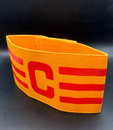 Imagem de Faixa Amarela e Vermelha Estilo Boleiro Elástica e Ajustável