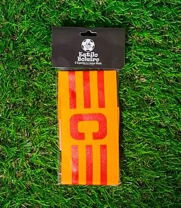 Imagem de Faixa Amarela e Vermelha Estilo Boleiro Elástica e Ajustável