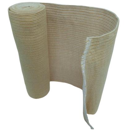 Imagem de Faixa Atadura Para Enfaixar Pé Futebol Botinha Tornozelo Bandagem Elástica de Alta Compressão Ajustável 15cmx1,30m Bege