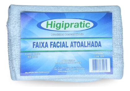 Imagem de Faixa Atoalhada Cabelo Facial Maquiagem Estética Higipratic
