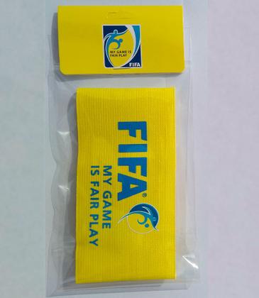 Imagem de Faixa de Capitão Braçadeira Futebol Ajustável com Elástico