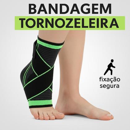 Imagem de Faixa de Compressão para Tornozelo Ajustável e Proteção