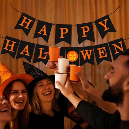 Imagem de Faixa de Papel Happy Halloween