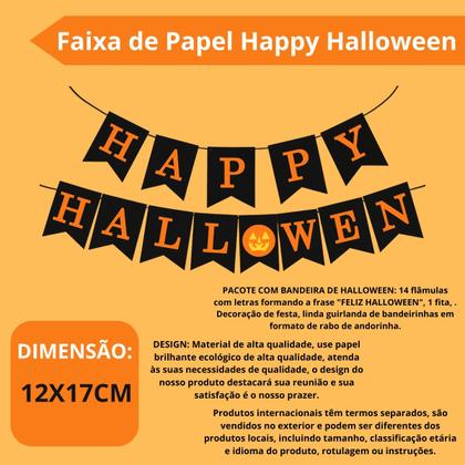 Imagem de Faixa de Papel Happy Halloween