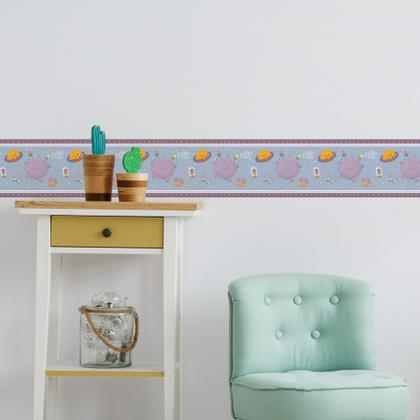 Imagem de Faixa de Parede Pequeno Príncipe Azul Infantil 10mx10cm