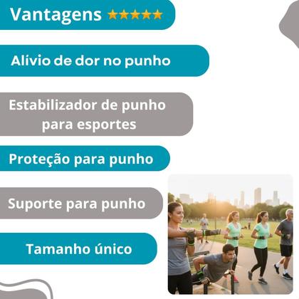 Imagem de Faixa de punho suporte para punho estabilidade máxima