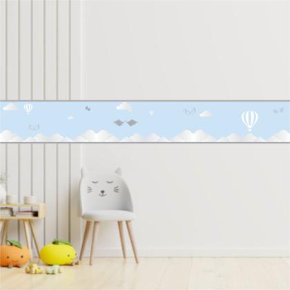 Imagem de Faixa Decorativa Adesivo Infantil baloes azul  Bebê Quarto