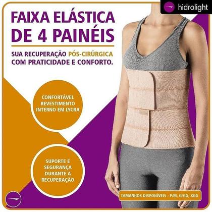 Imagem de Faixa Elástica - 4 Painéis - Hidrolight - Bege -