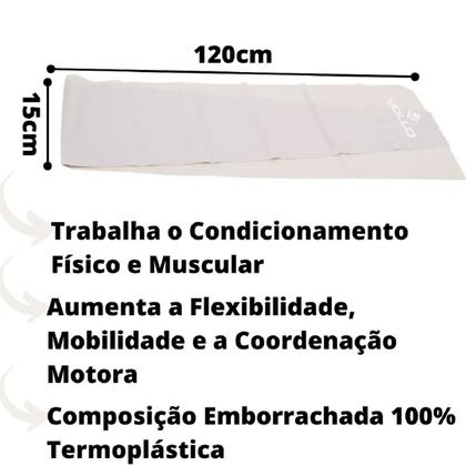 Imagem de Faixa Elástica de Exercício Nível Leve Funcional Fitness Vollo