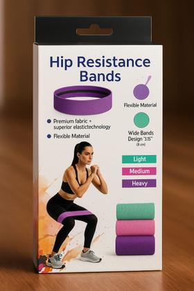 Imagem de Faixa Elástica Exercicios Kit 3 TheraBands para Treino Academia Pilates Fisioterapia 3 Resistencias Mini Band Yoga Alongamento Recuperação