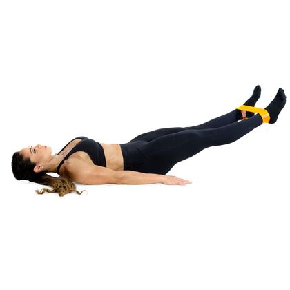 Imagem de Faixa Elástica Hip Band Poliéster Correção Equilíbrio Exercícios Fortalecedor Vollo