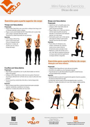 Imagem de Faixa elástica mini band nível médio 0,70mm vollo