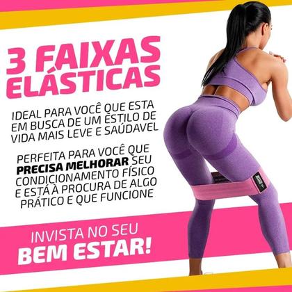 Imagem de Faixa Elástica para Exercícios Tipo Hip Band 25X8CM