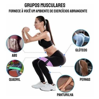Imagem de Faixa Elástica para Exercícios Tipo Hip Band 25X8CM