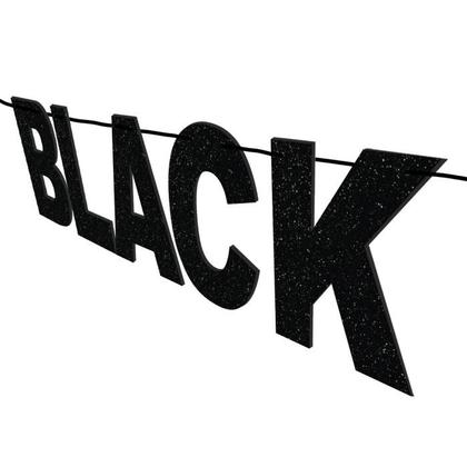 Imagem de Faixa glitter black friday cordao - 215004