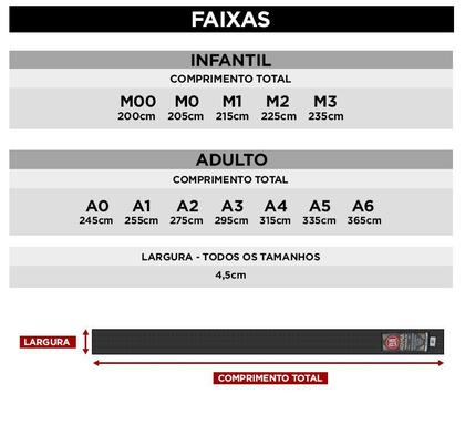 Imagem de Faixa Jiu Jitsu Atama c/ Tarja Tradicional - Preta