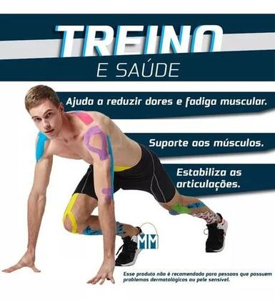 Imagem de Faixa Kinesio Tape Fisioterapia Bandagem Taping Muscular