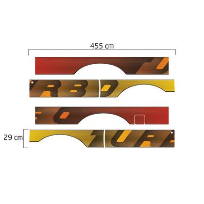 Imagem de Faixa Lateral Compatível Com F-1000 1993 Turbo Cabine Extra
