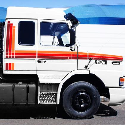 Imagem de Faixa P/ Scania 112 113 1992/1993 Vermelho Caminhão Genérico