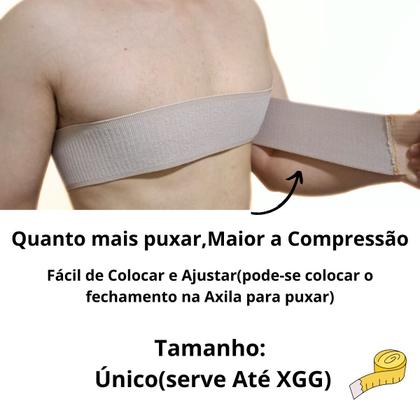 Imagem de Faixa Peito Peitoral Ginecomastia Reduz Volume Estética