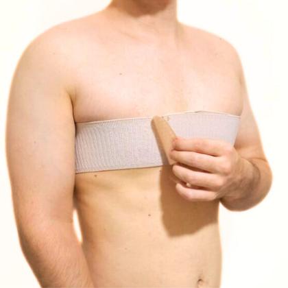 Imagem de Faixa Peito Peitoral Ginecomastia Reduz Volume Estética