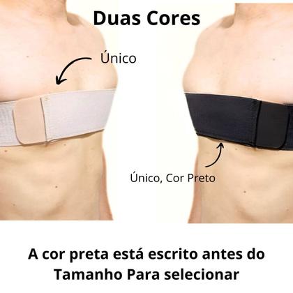 Imagem de Faixa Peito Peitoral Ginecomastia Reduz Volume Estética