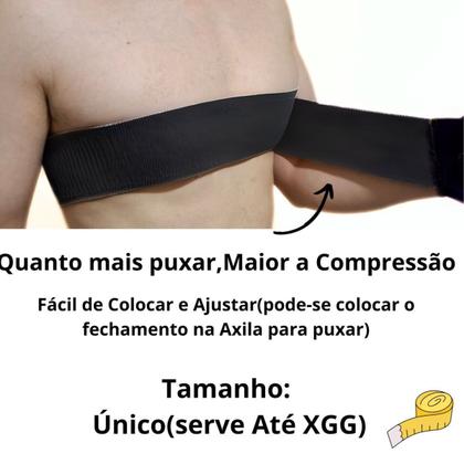 Imagem de Faixa Peito Peitoral Ginecomastia Reduz Volume Estética