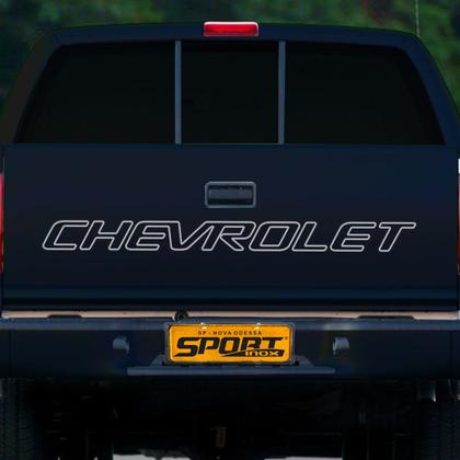 Imagem de Faixa Tampa Traseira S10 1999 Até 2005 Adesivo Chevrolet