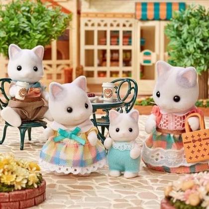 Imagem de Família Dos Gatos de Leite Sylvanian Families Colorido