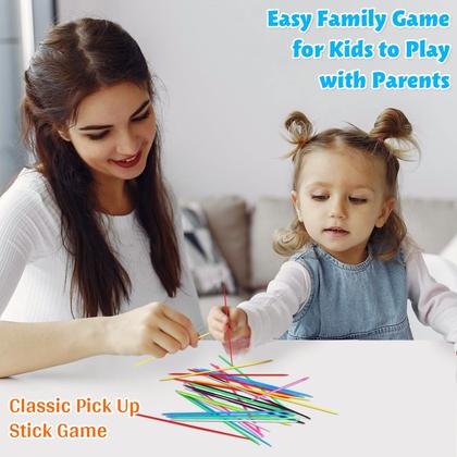 Imagem de Family Games TriMagic 3 em 1 Jacks Game com bola, Pick Up Sticks