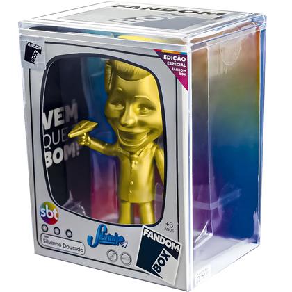 Imagem de Fandom Box Silvio Santos Dourado Com Aviãozinho Edição Especial Em Vinil Colecionavel - Lider Brinquedos