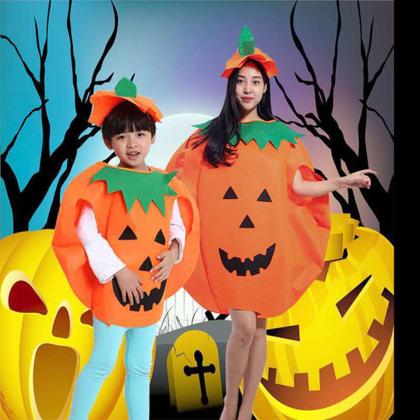 Imagem de Fantasia Abóbora Halloween para Adultos e Crianças 