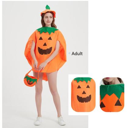 Imagem de Fantasia Abóbora Halloween para Adultos e Crianças 