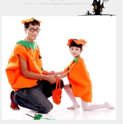 Imagem de Fantasia Abóbora Halloween para Adultos e Crianças 