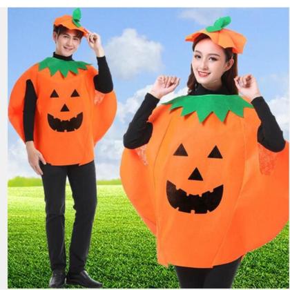Imagem de Fantasia Abóbora Halloween para Adultos e Crianças 