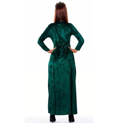 Imagem de Fantasia Adulta Feminina de Luxo Vestido Princesa Medieval Longo Verde 