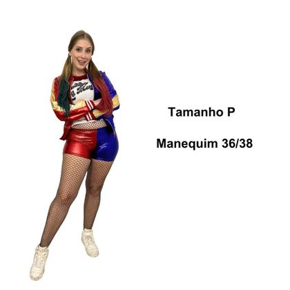 Imagem de Fantasia Alerquina Esquadrão Suicida Adulta Luxo com Taco