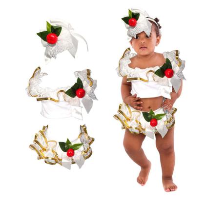 Imagem de Fantasia Baiana Bebê Para Carnaval Roupa Menina Super Luxo